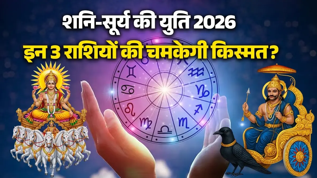 Surya Shani Yuti 2026: मार्च में शनि-सूर्य की युति से खुलेगा किस्मत का ताला, इन 3 राशियों की होगी तरक्की Surya shani yuti 2026 march lucky zodiac signs meen rashi gochar success in life