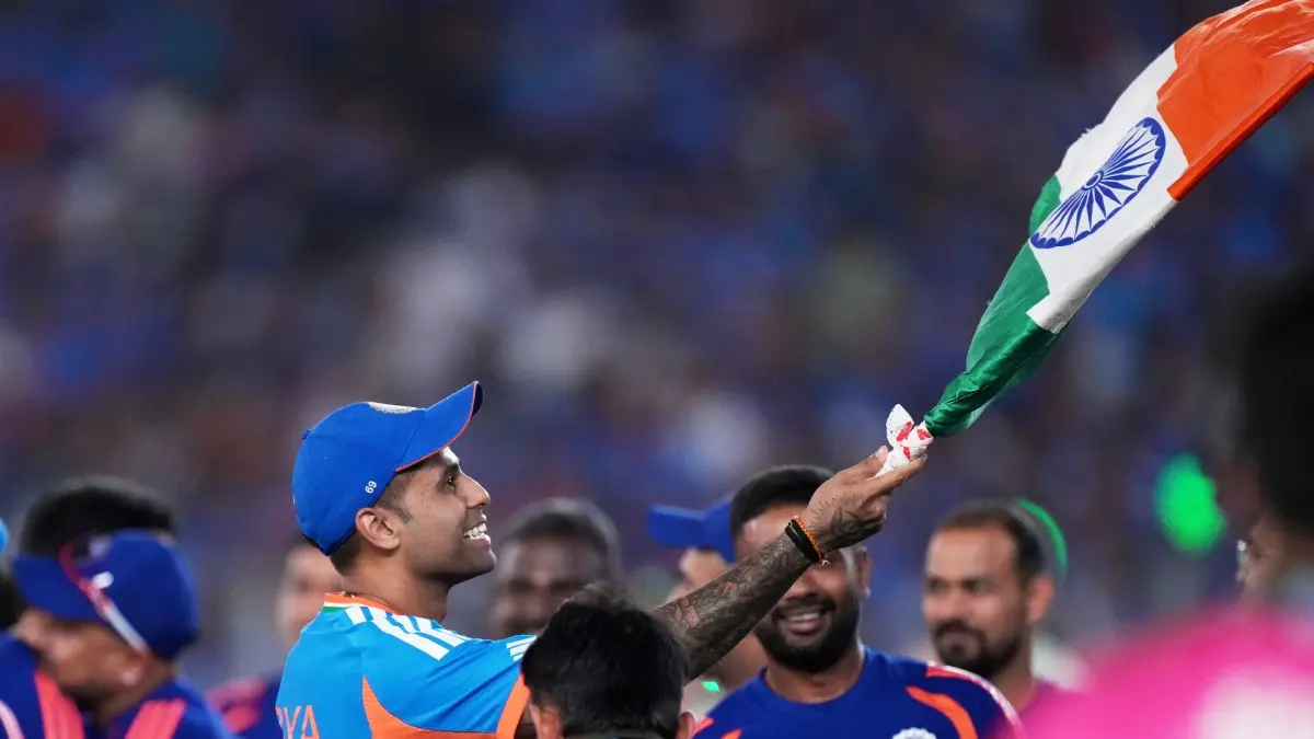 How A Single Catch In 2024 T20 World Cup Final Transformed Suryakumar Yadav's Life? Indian Captain Spills The Beans After IND vs NZ Summit Clash Suryakumar Yadav celebrates India's win against New Zealand