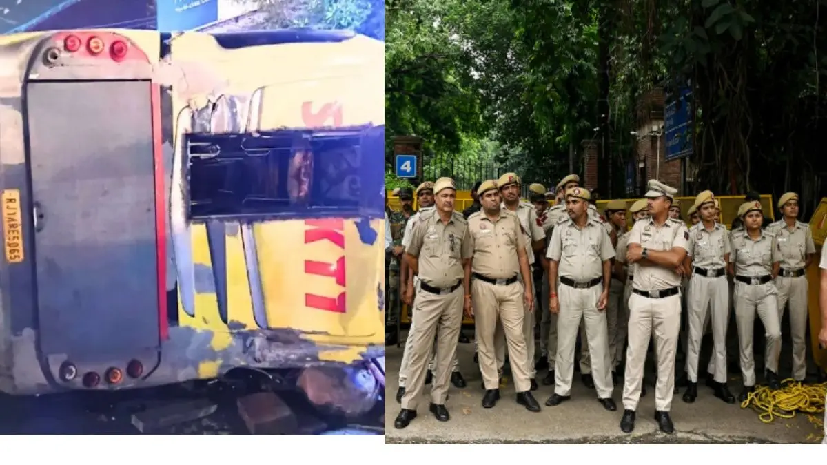 Swift Action, Coordinated Rescue Efforts Save Multiple Lives as Double-Decker Bus Overturns in Karol Bagh Swift Action, Coordinated Rescue Efforts Save Multiple Lives as Double-Decker Bus Overturns in Karol Bagh