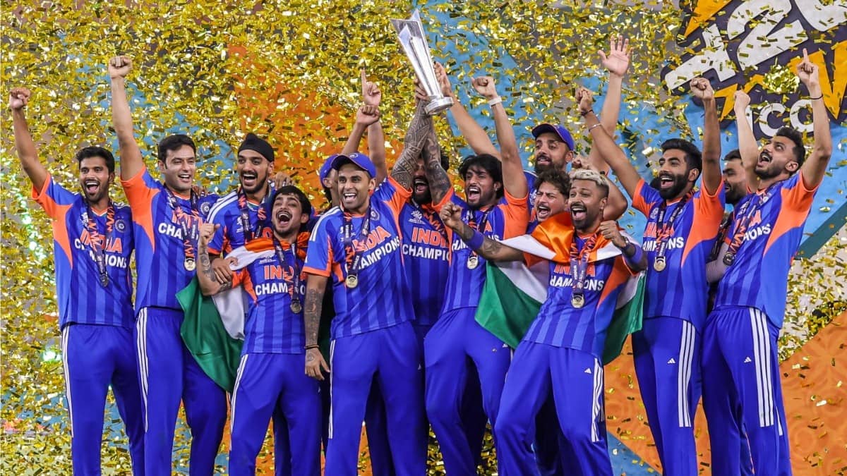 Team India celebrating after winning T20 World Cup 2026