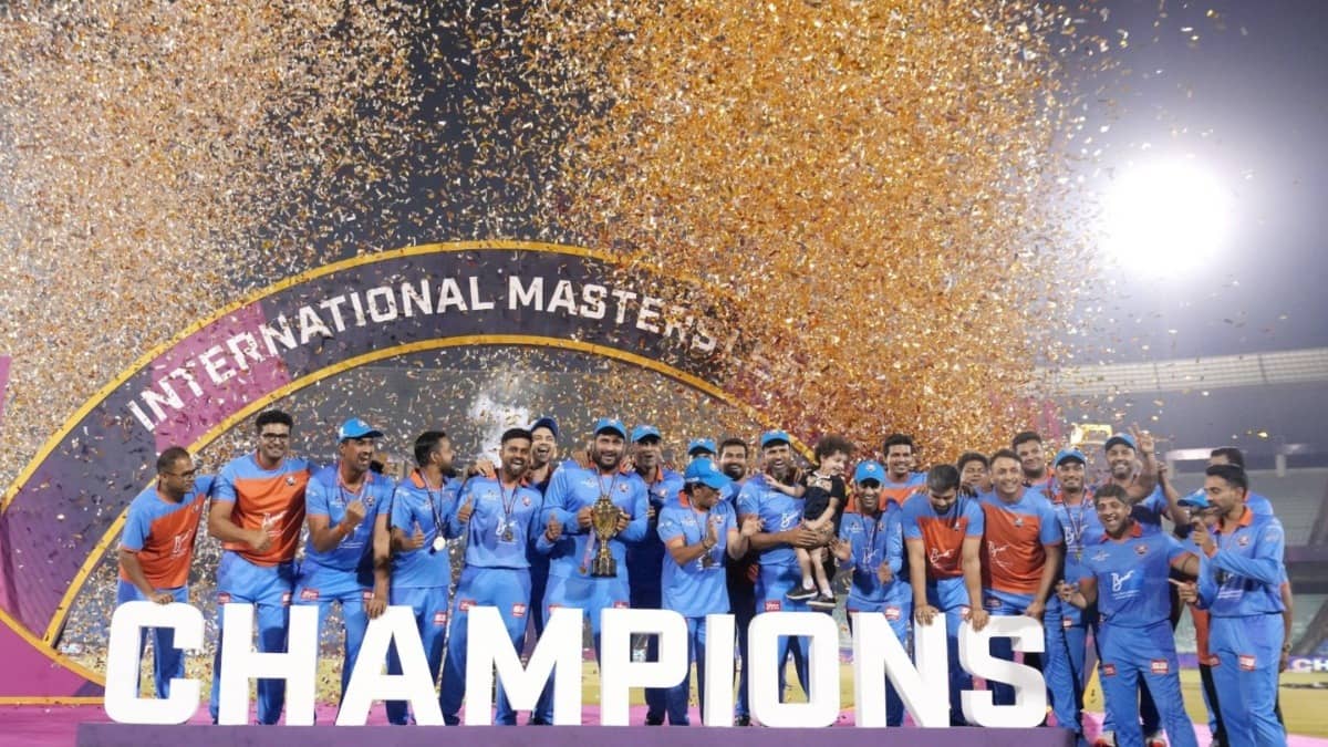 Team India with the International Masters League title