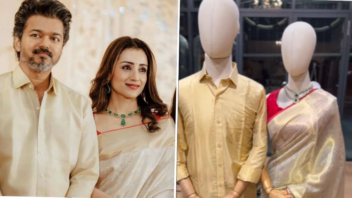 Thalapathy Vijay-Trisha Krishnan's inspired outfits for sale