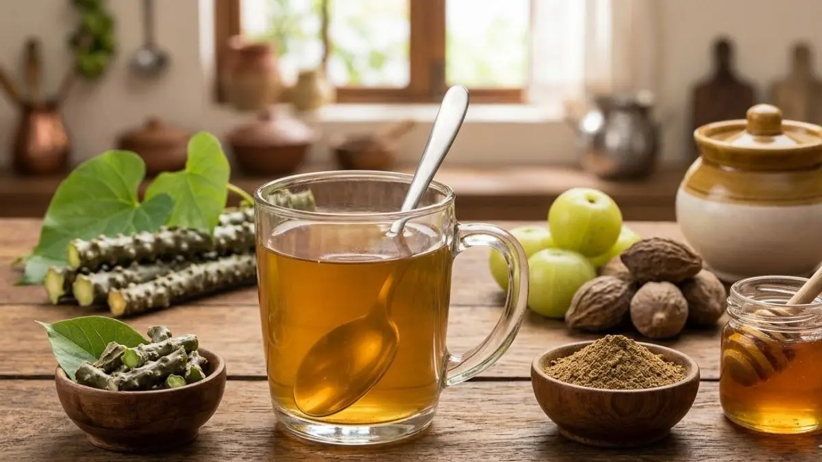 Triphala Giloy Honey: सुबह खाली पेट गिलोय-त्रिफला-शहद गुनगुने पानी में मिलाकर पीने से क्या होता है? जानिए फायदे Triphala Giloy Honey