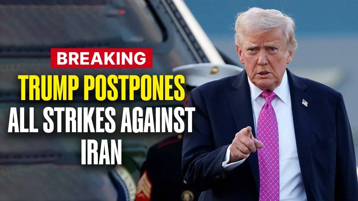Trump Announces 5-Day Hold On Iran Strikes After Weeks-Long War in Middle East