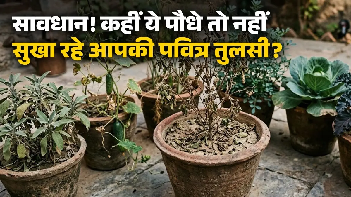क्या आपके आंगन की भी तुलसी सूख जाती है? आज से ही इन 'दुश्मन' पौधों को आस पास से कर दें दूर Tulsi Plant Care Tips
