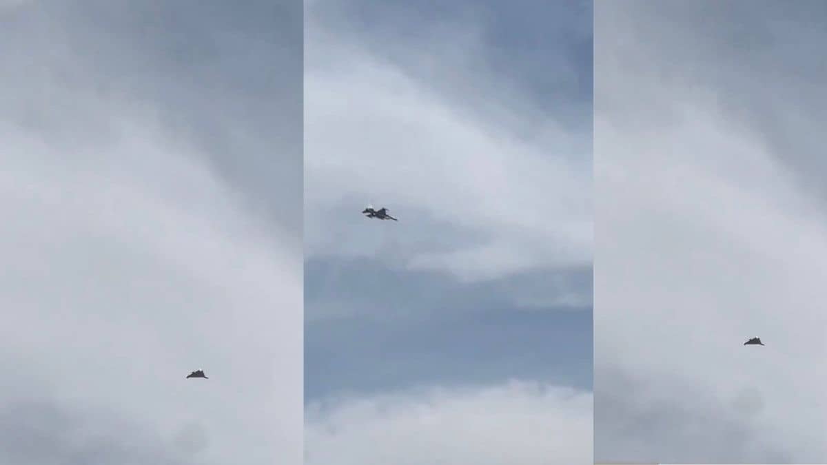 UAE F‑16 Shoots Down Iranian Drone Over Dubai Beach in Viral Footage | WATCH