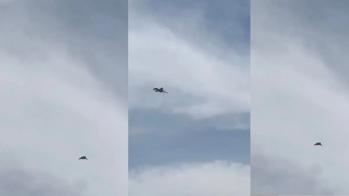 UAE F‑16 Shoots Down Iranian Drone Over Dubai Beach in Viral Footage | WATCH UAE F‑16 Shoots Down Iranian Drone Over Dubai Beach in Viral Footage | WATCH