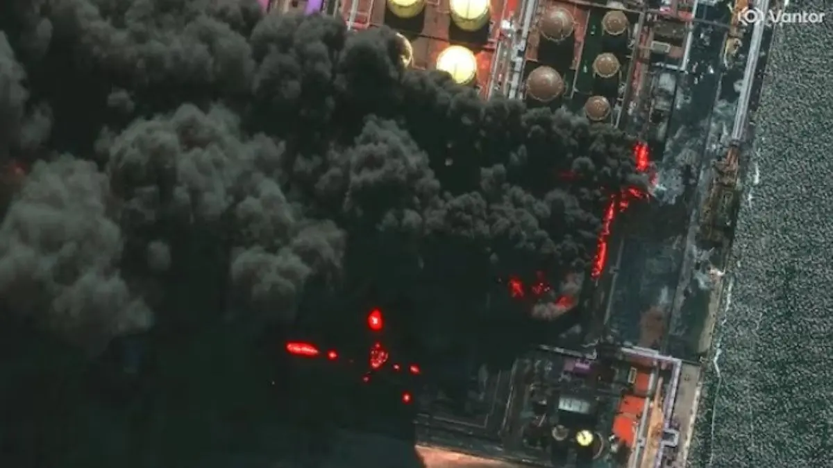 Ukrainian Drones Hit Russia's Ust-Luga Port Again, Sources Say Oil Terminal Hit Ukrainian Drones Hit Russia's Ust-Luga Port Again, Sources Say Oil Terminal Hit