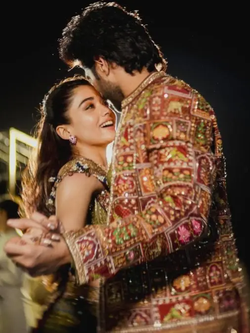 Inside Rashmika Mandanna and Vijay Deverakonda's Pradhanam and Mehendi festivities.