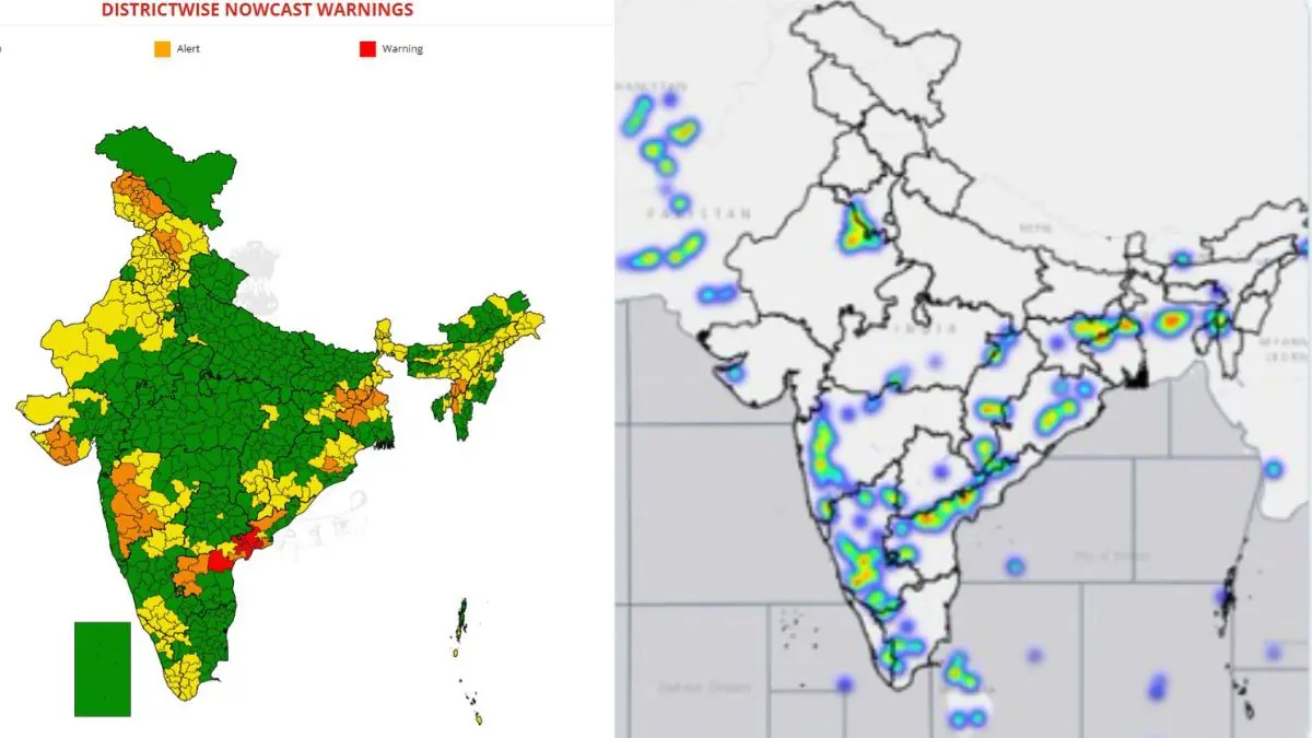 IMD Warning: मौसम विभाग का तूफानी अलर्ट! आंध्र प्रदेश में रेड वार्निंग तो दिल्ली-NCR समेत इन 10 राज्यों में बारिश की चेतावनी आज का मौसम
