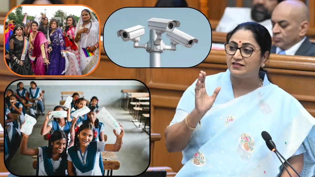 Delhi Budget: दिल्ली में महिलाओं की सुरक्षा के लिए 50 हजार CCTV लगेंगे, लड़कियों के लिए ढाई करोड़ सैनिटरी पैड और ट्रांसजेंडर्स को भी ई-ऑटो परमिट की सौगात Delhi Budget delhi women safety