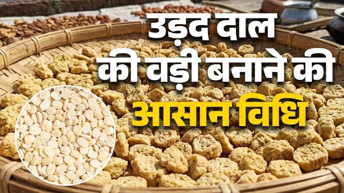 urad dal vadi recipe how to make dal vadi at home easy way