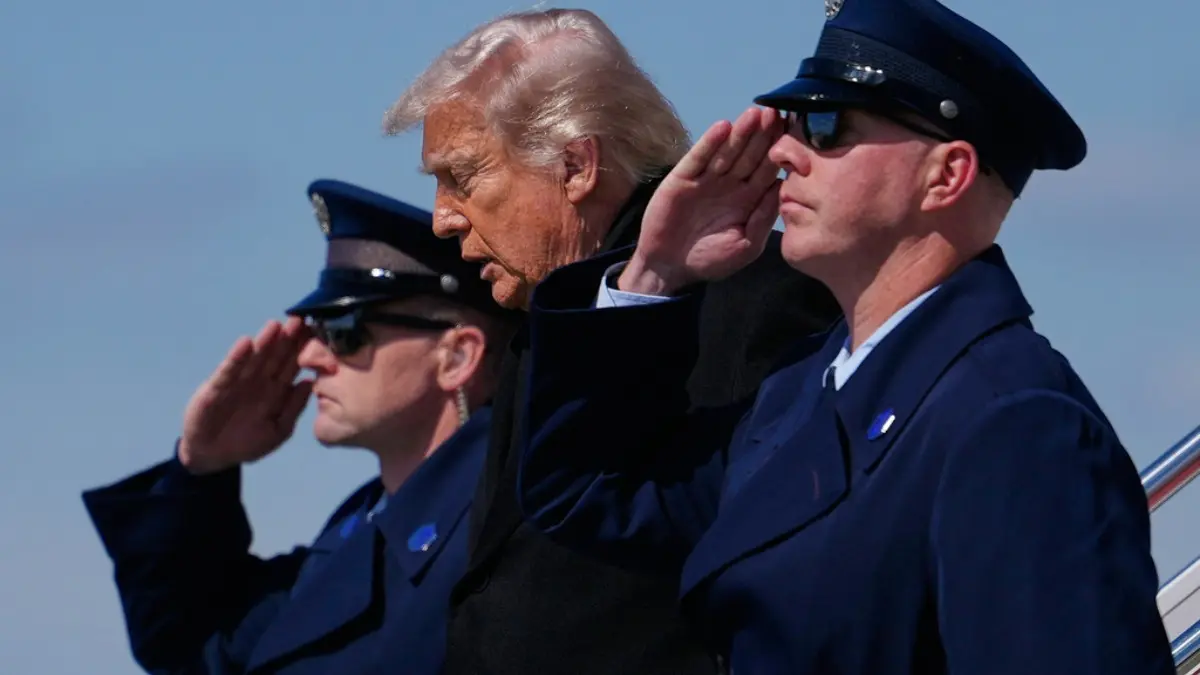 Trump Faces His Most Difficult Iran War Decision: Will He Deploy US Troops To Seize Uranium? US President Donald Trump arrives on Air Force One, Wednesday, March 18, 2026, at Dover Air Force Base, Del., to attend the casualty return for the six crew members of an Air Force refueling aircraft who died when their plane crashed in western Iraq while supporting operations against Iran.