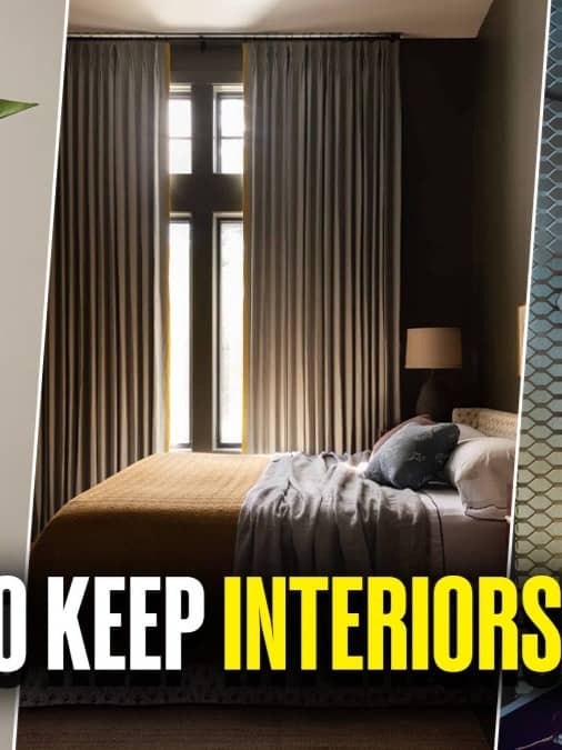 Using dark curtains and indoor plants can help keep your house cool in summers