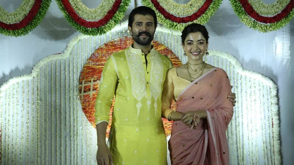 Vijay Deverakonda and Rashmika Mandanna ahead of their reception