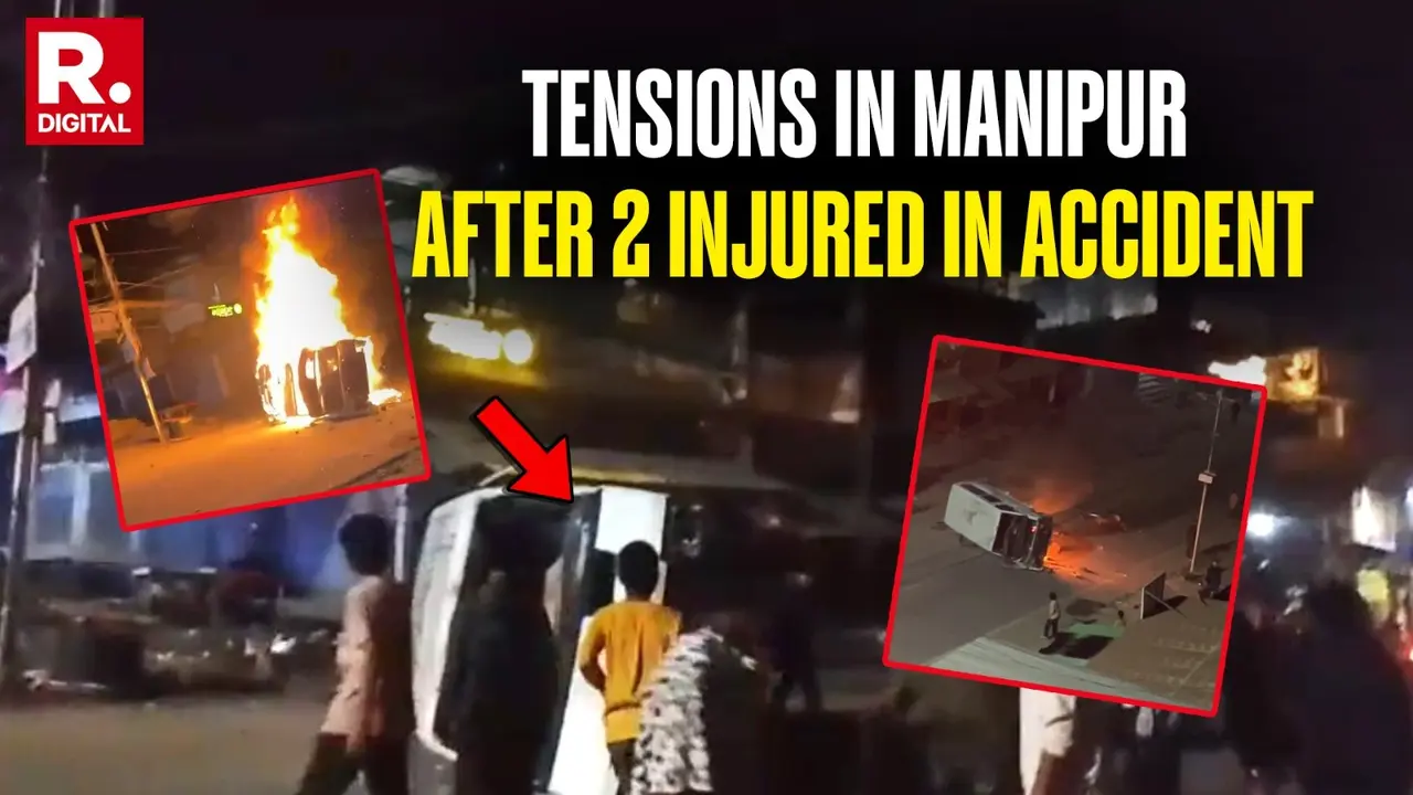 Violent Protest Erupts In Manipur's Churachandpur After Drunk Riders Collide With Security Vehicle Violent Protest Erupts In Manipur's Churachandpur After Drunk Riders Collide With Security Vehicle