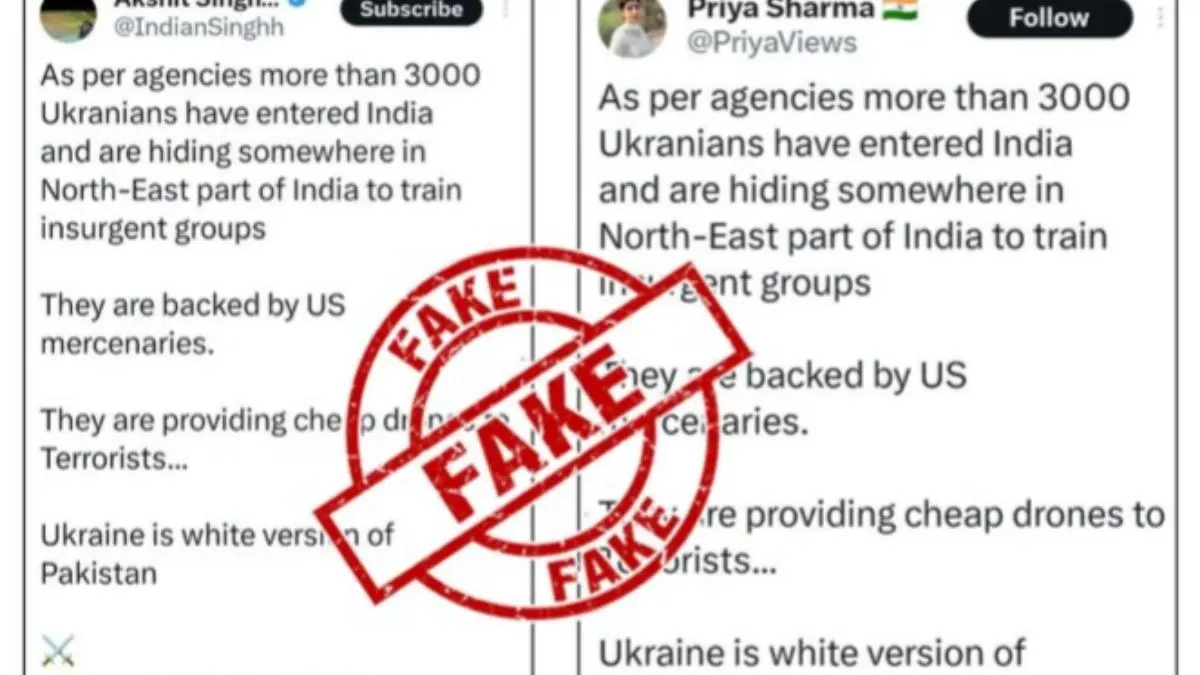 Viral Claim of 3,000 Ukrainians Training Insurgents in India Debunked, Here's The Truth Viral Claim of 3,000 Ukrainians Training Insurgents in India Debunked, Here's The Truth