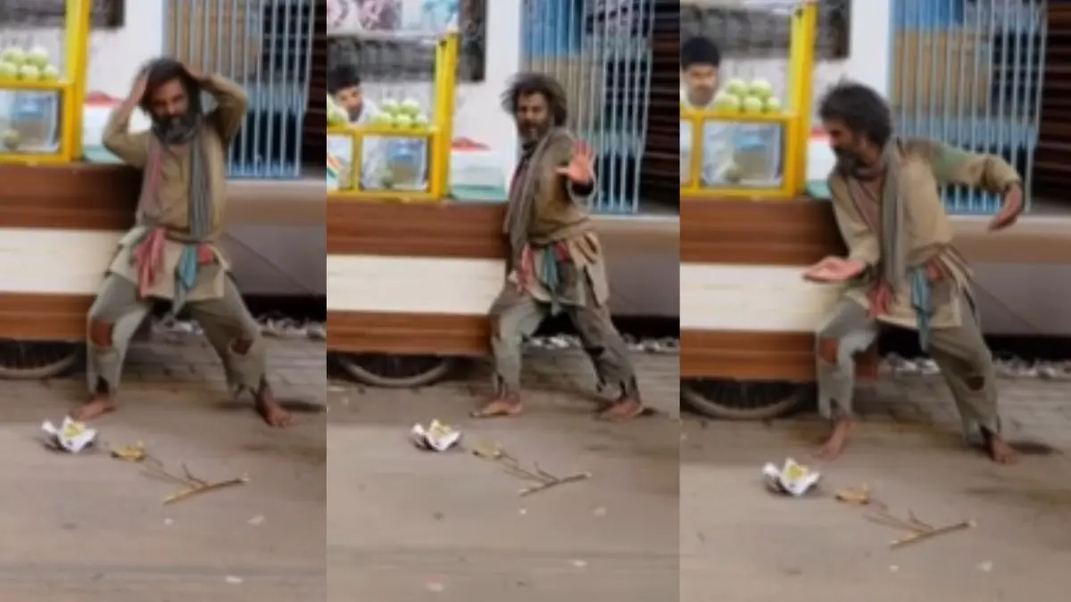 फटे-पुराने कपड़े और गले में गमछा... धुन बजते ही 'भिखारी' ने लचकाई कमर, स्टेप्स देख बौरा गए नेटिजंस- VIDEO VIRAL Viral Video