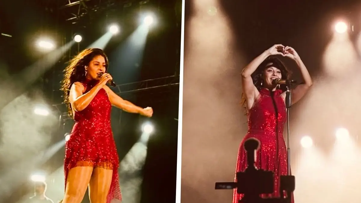 Viral Video | Technical Snag At Sunidhi Chauhan's Kolkata Concert, But Fans Keep The Show Going Viral Videos from Sunidhi Chauhan's Kolkata concert