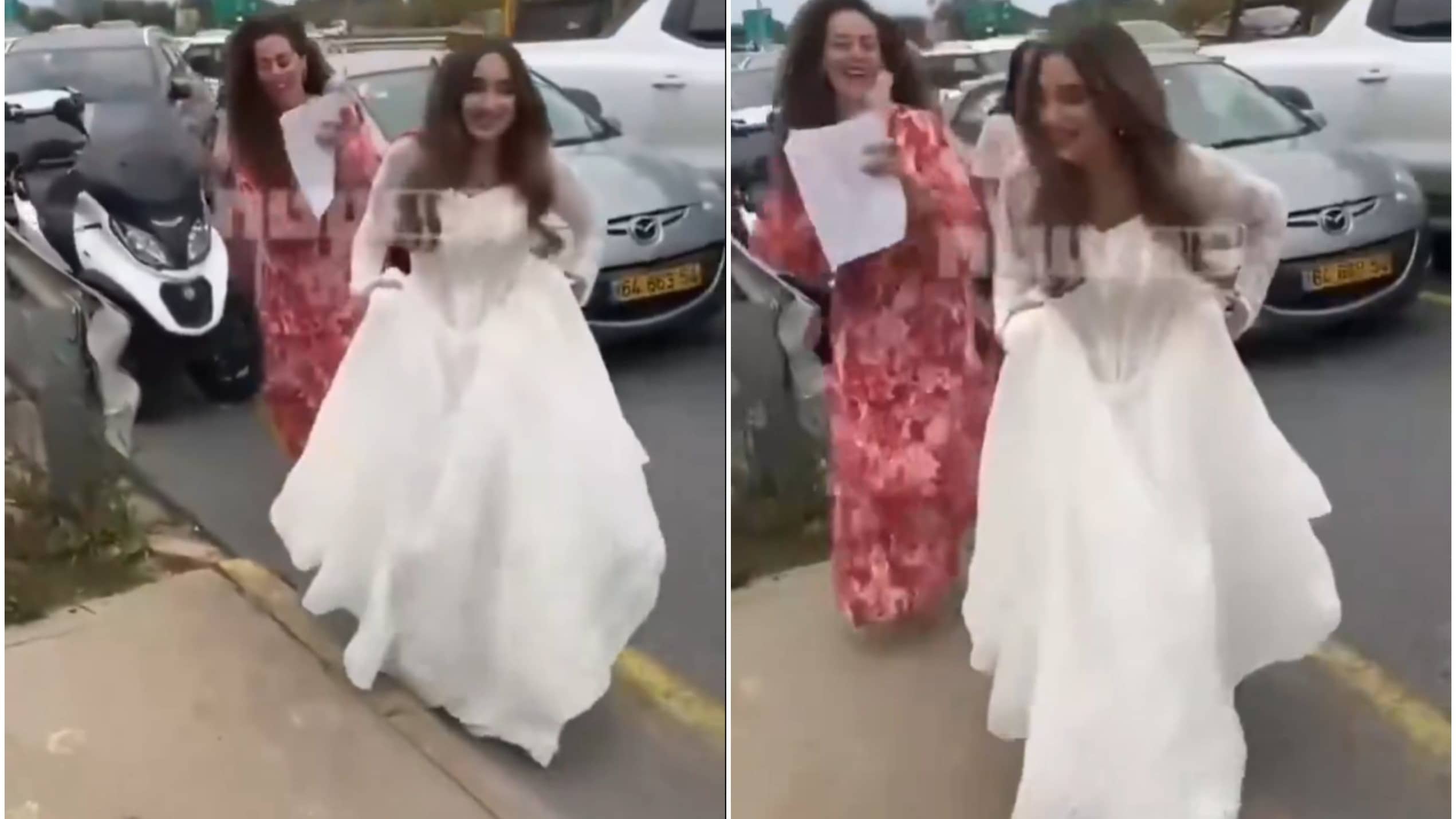 Wedding Chaos: Bride Forced To Abandon Venue As Sirens Blare After Iranian Missiles Hit Israel