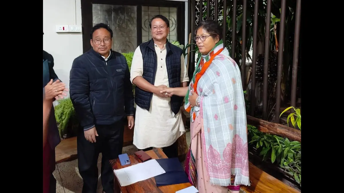Assam Minister Nandita Gorlosa Joins Congress After BJP Denies Ticket Ahead of Assembly Polls; To Contest From Halflong X