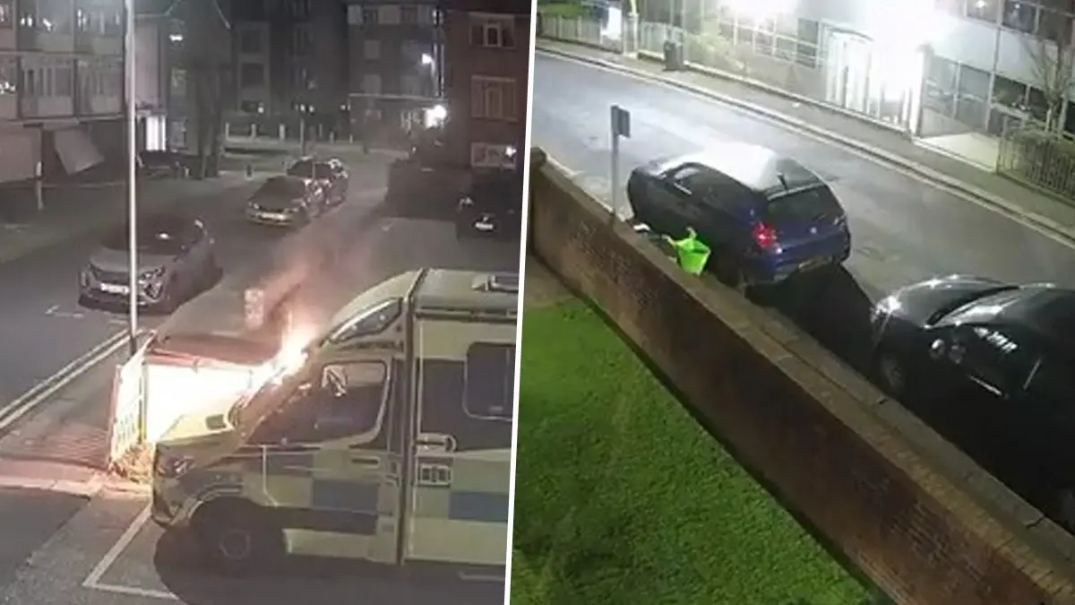 Antisemitic Arson Attack Wipes Out Four Hatzola Northwest Ambulances In London’s Golders Green x