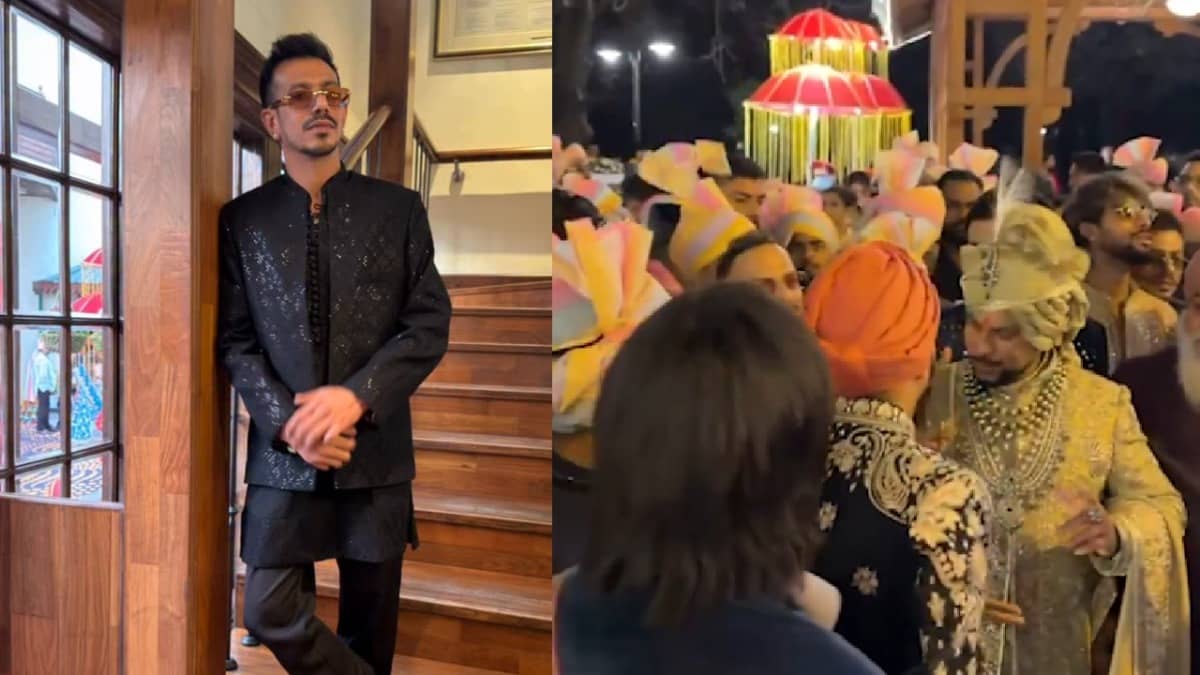 Kuldeep Yadav Wedding: कुलदीप यादव की शादी में ब्लैक कुर्ता सेट पहनकर पहुंचे चहल; बारात में तिलक वर्मा, रिंकू संग थिरके