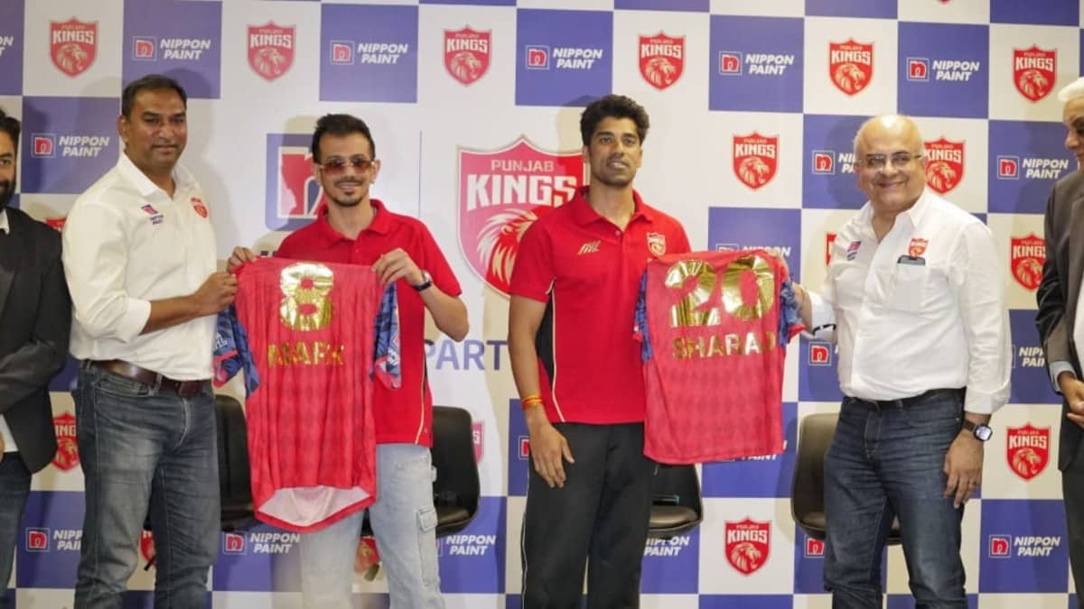 Yuzvendra Chahal, Shashank Singh at Punjab Kings event