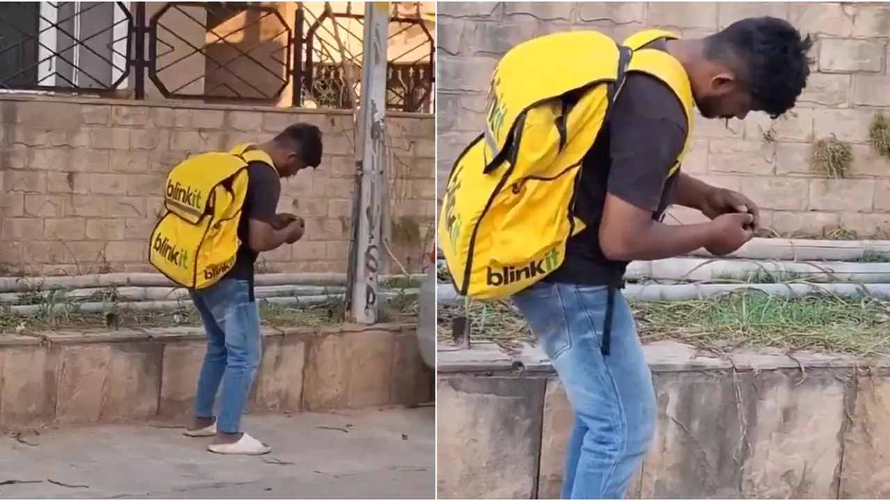 'Zombie Drug' In India? Disturbing Video Shows Delivery Boy Frozen Motionless On Road For 2 Hours 'Zombie Drug' In India? With Blank Look, Delivery Boy Stands Motionless On Road For 2 Hours | VIRAL VIDEO