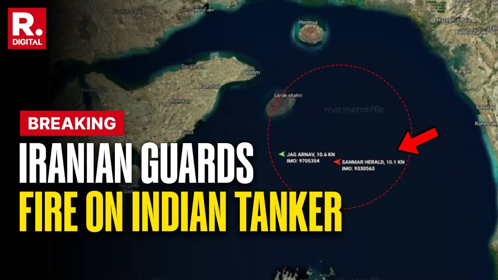 2 Indian Vessels Forced Back From Strait Of Hormuz After Coming Under Fire