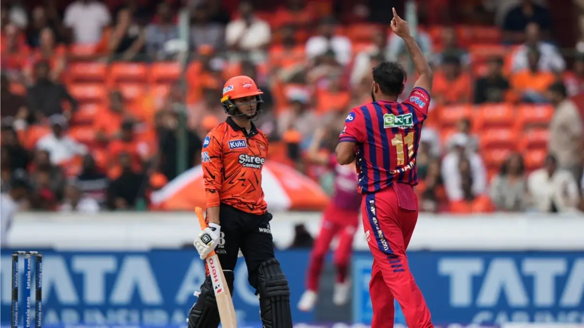 Abhishek Sharma’s Struggle Continues, SRH Opener Joins Rohit Sharma And Sanju Samson In Unwanted List Abhishek Sharma walks off the field after getting dismissed