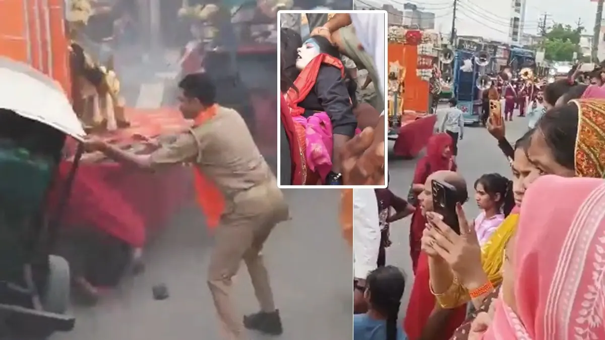 Muzaffarnagar Accident: Tractor-Trolley Loses Control Disprupting a Procession in Khatauli Area, 6 Injured Accident during a procession in Muzaffarnagar