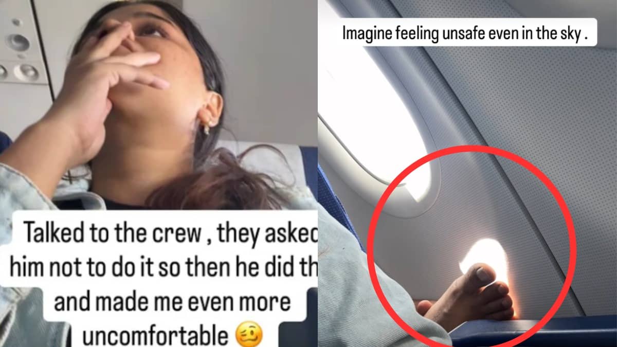 ad to Change My Seat': Influencer Urvi Kothari Flags Passenger's 'Creepy' Mid-Air Behaviour | WATCH