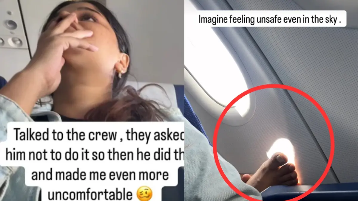 'Had to Change My Seat': Influencer Urvi Kothari Flags Passenger's 'Creepy' Mid-Air Behaviour | WATCH ad to Change My Seat': Influencer Urvi Kothari Flags Passenger's 'Creepy' Mid-Air Behaviour | WATCH