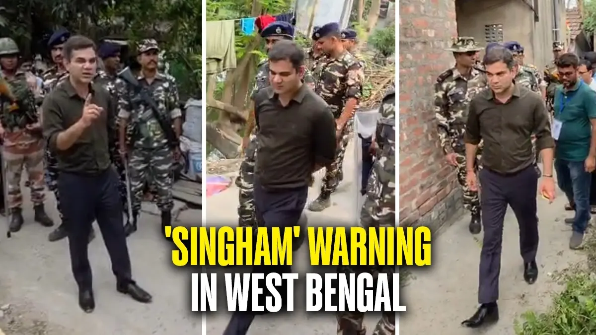 ‘Agar Badmaashi Kari…’: ‘Singham’ Cop Ajay Pal Sharma Issues On-Camera Warning Ahead Of Phase-2 Polling In West Bengal ‘Agar Badmaashi Kari…’: ‘Singham’ Cop Ajay Pal Sharma’s On-Camera Warning Sparks Bengal Poll Firestorm