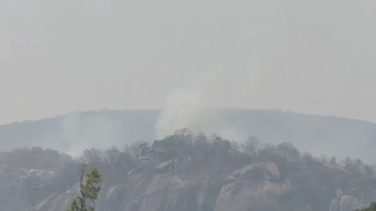 Did A Private Jet Crash Into A Hillside In Chhattisgarh? | A Fact Check Private Jet Crashes Into Hillside In Chhattisgarh | Visuals Inside