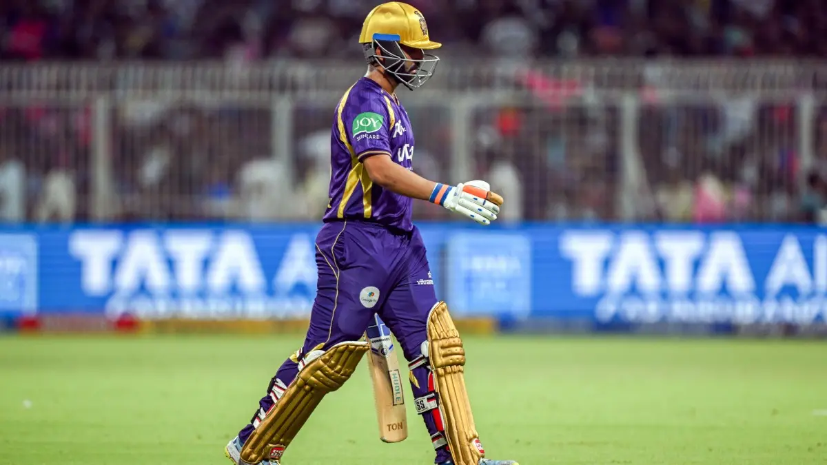IPL 2026: Ajinkya Rahane Shatters Unwanted Record As KKR Break Winless Streak Against Rajasthan Royals Ajinkya Rahane goes for a duck