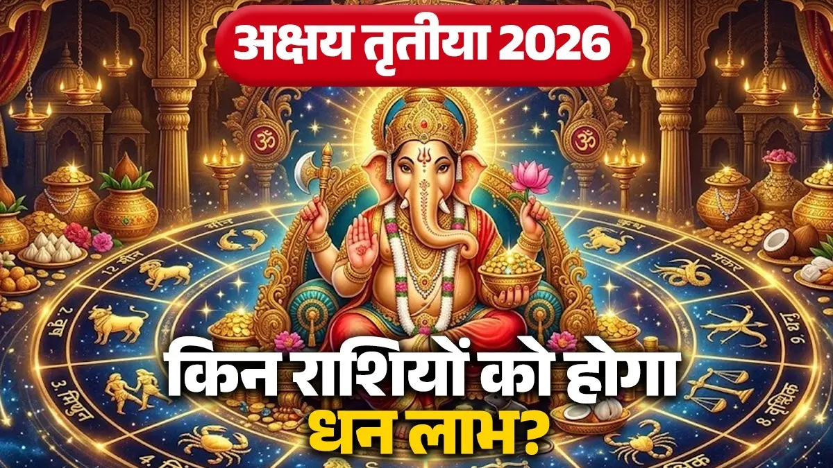 Akshaya Tritiya 2026 Rashifal: अक्षय तृतीया पर बनने वाले दुर्लभ योग से चमकेगी किस्मत, जानें किन राशियों को होगा जबरदस्त लाभ akshaya-tritiya-2026-rashifal-shukra-gochar-gajkesari-yog lucky zodiac signs will get money benefits lord ganesh blessings