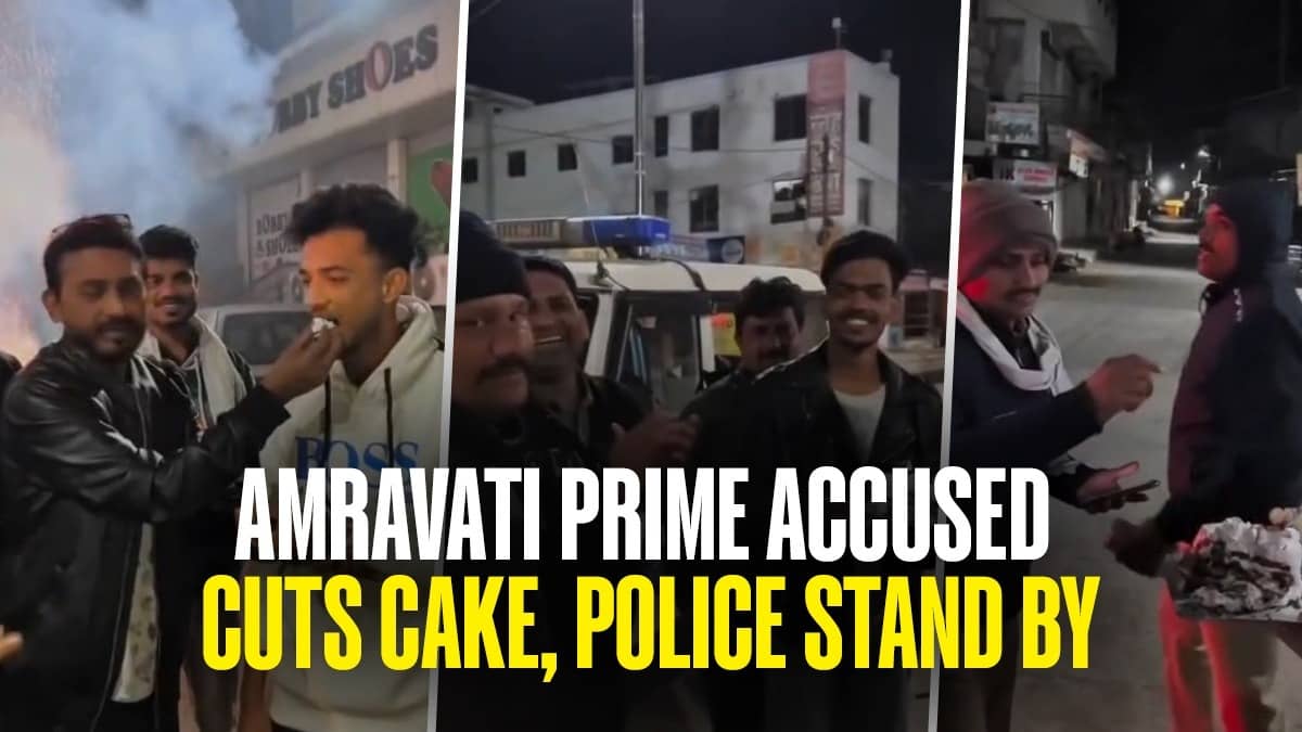 Amravati Sex Scandal: Viral Birthday Video of Accused Ayan Ahmed with Police Triggers Outrage, 6 Personnel Transferred