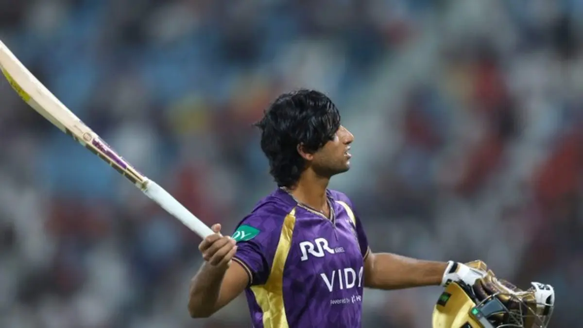 BCCI PUNISHES KKR's Angkrish Raghuvanshi For Breach of IPL's Code of Conduct During Match vs LSG Ankrish Raghuvanshi