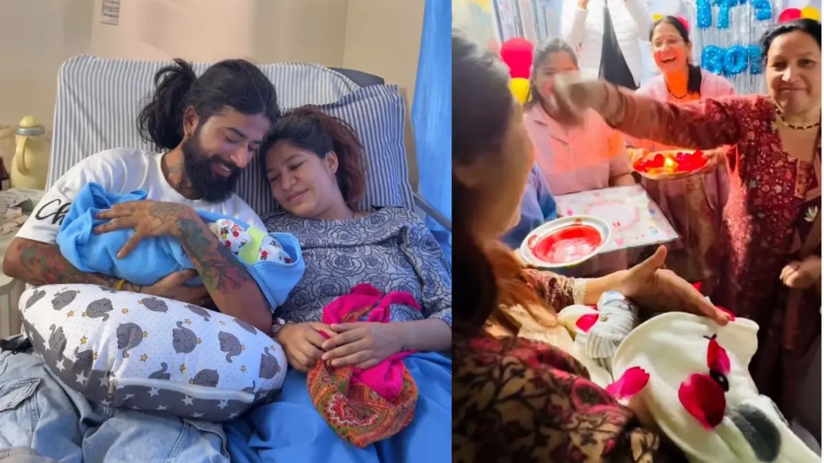 Anurag Dobhal: मुश्किल दौर के बीच खुशखबरी, UK07 Rider के बेटे का नानी ने किया ग्रैंड वेलकम, पत्नी रितिका हुईं इमोशनल; VIDEO Anurag Dobhal Baby Boy Welcome