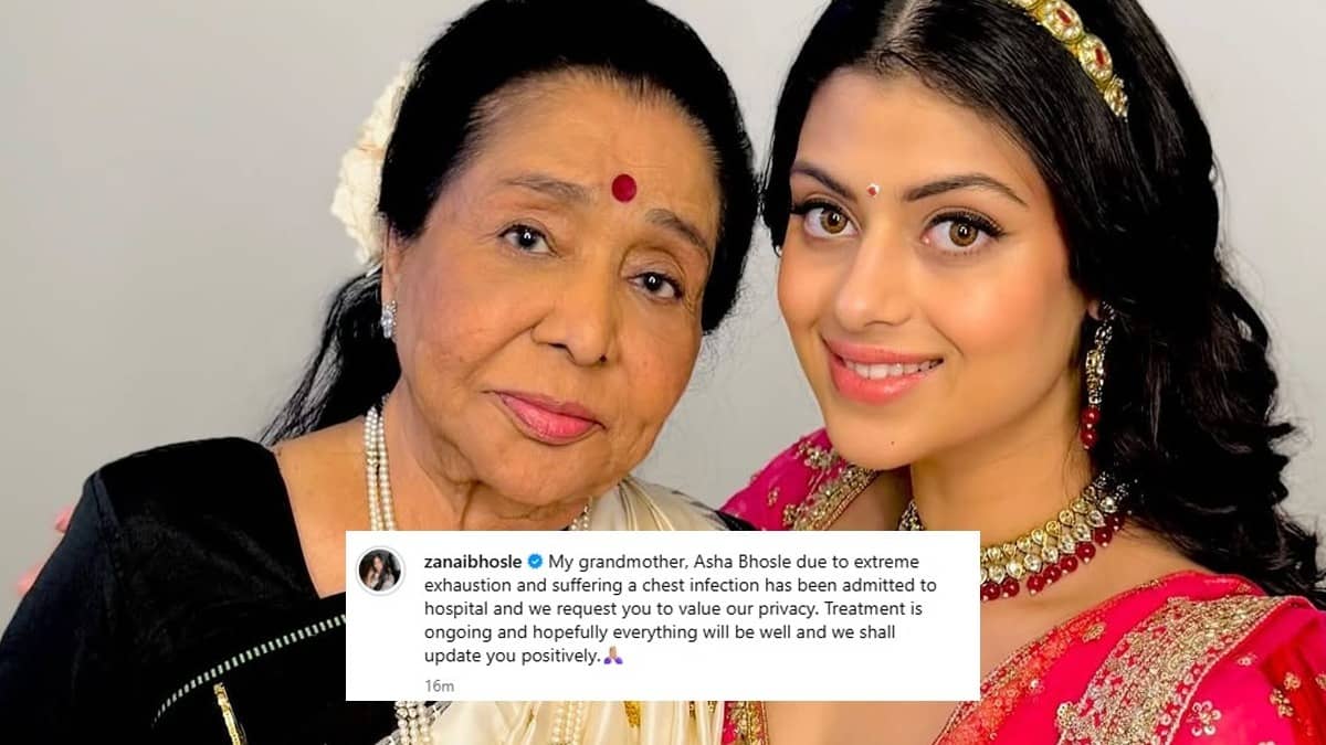 Asha Bhosle has been admitted to a hospital in Mumbai