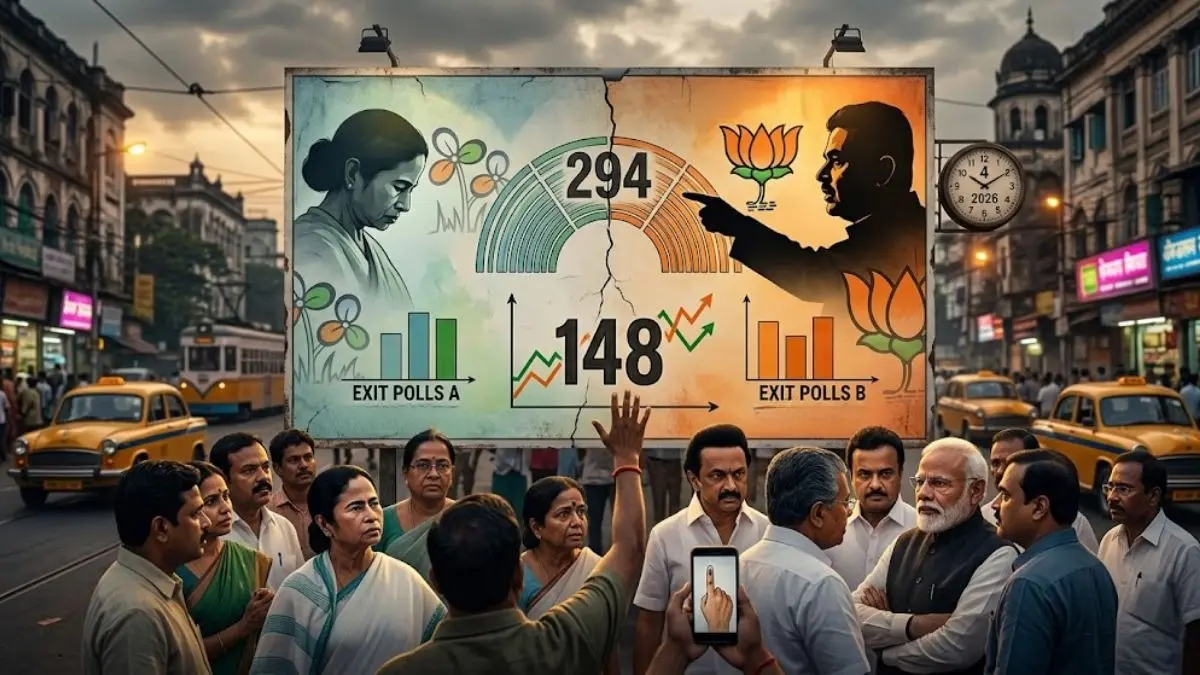 पश्चिम बंगाल में ममता का किला फतह करेगी BJP! कितने सटीक होते हैं एग्जिट पोल के नतीजे? यहां पढ़िए पांचों राज्यों का रिपोर्ट कार्ड Assembly Election 2026 Exit Polls Report Card