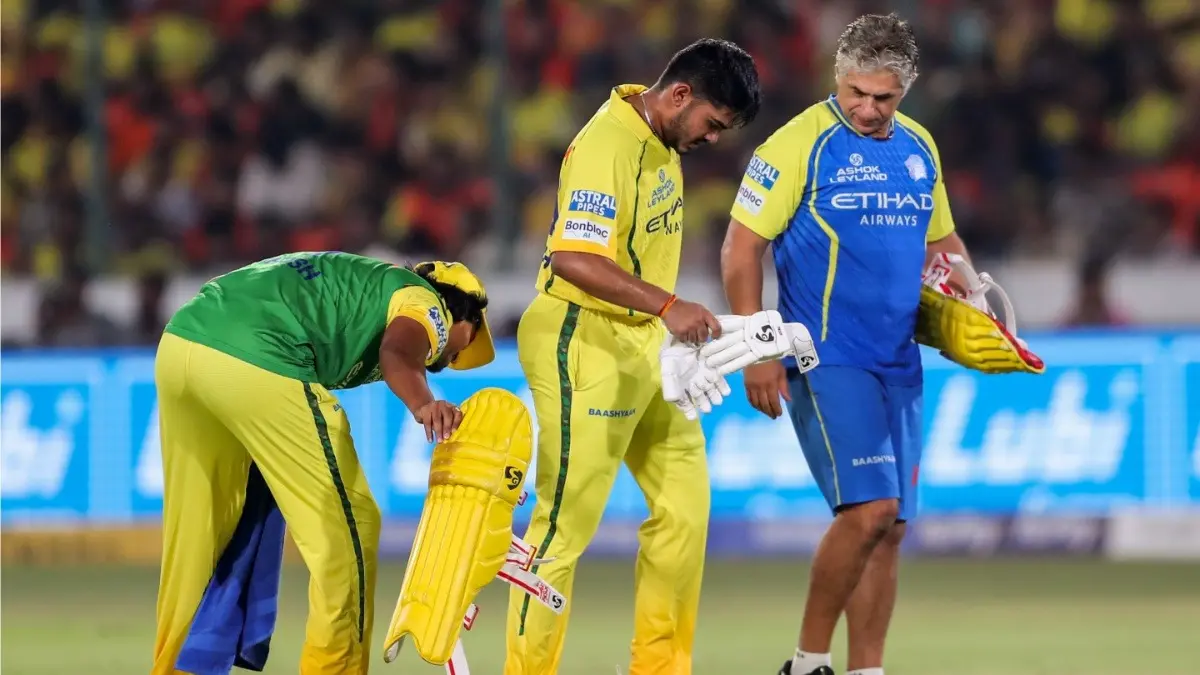 Major Setback For CSK! Ayush Mhatre Sustains Hamstring Injury During SRH Clash In IPL 2026: 'It Looks Pretty Bad' Ayush Mhatre gets medical treatment after sustaining injury