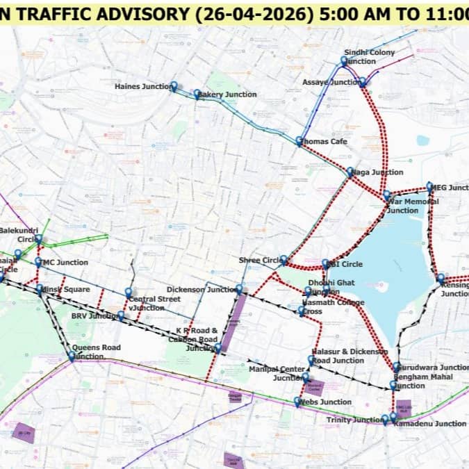 Bengaluru Traffic Advisory April 26: Major Road Closures For TCS World 10K Marathon; Check Routes, Diversions