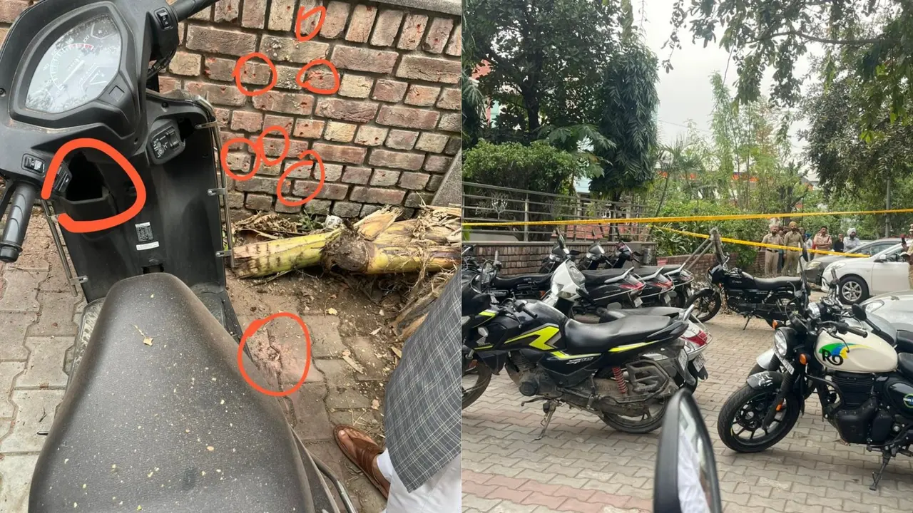 BREAKING: चंडीगढ़ में बीजेपी दफ्तर के बाहर धमाका, दूर तक सुनाई दी आवाज; दीवारों-गाडि़यों पर छर्रे के निशान; पूरे शहर में अलर्ट Blast has been reported outside the BJP Office in Chandigarh police issue alert fire brigade on spot