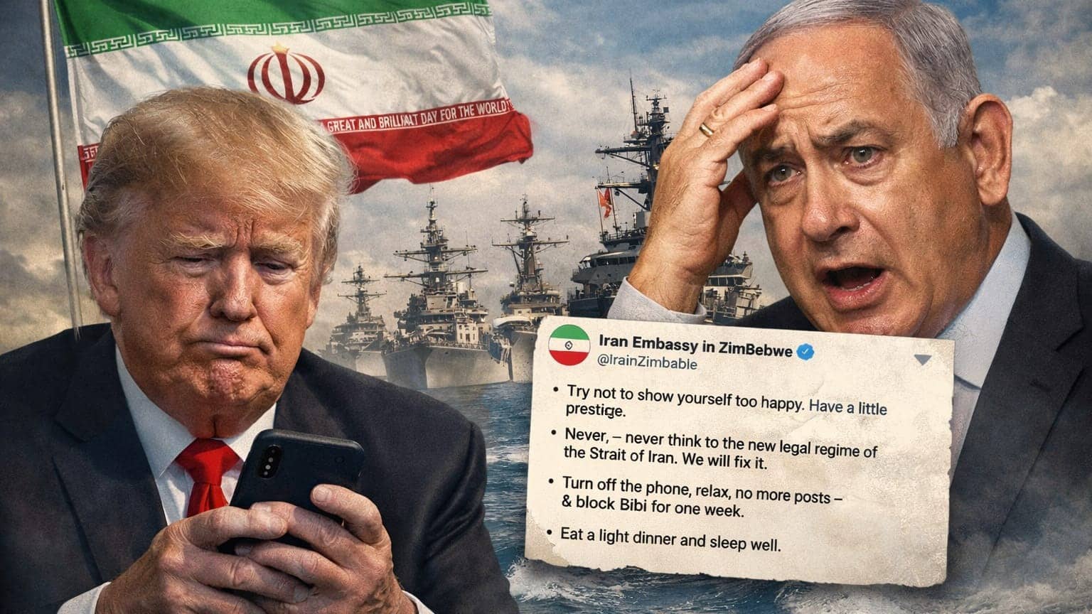 ‘Block Bibi, Eat Light, Sleep’: Iran Embassy’s Savage 4-Point Advice To Trump Goes Viral
