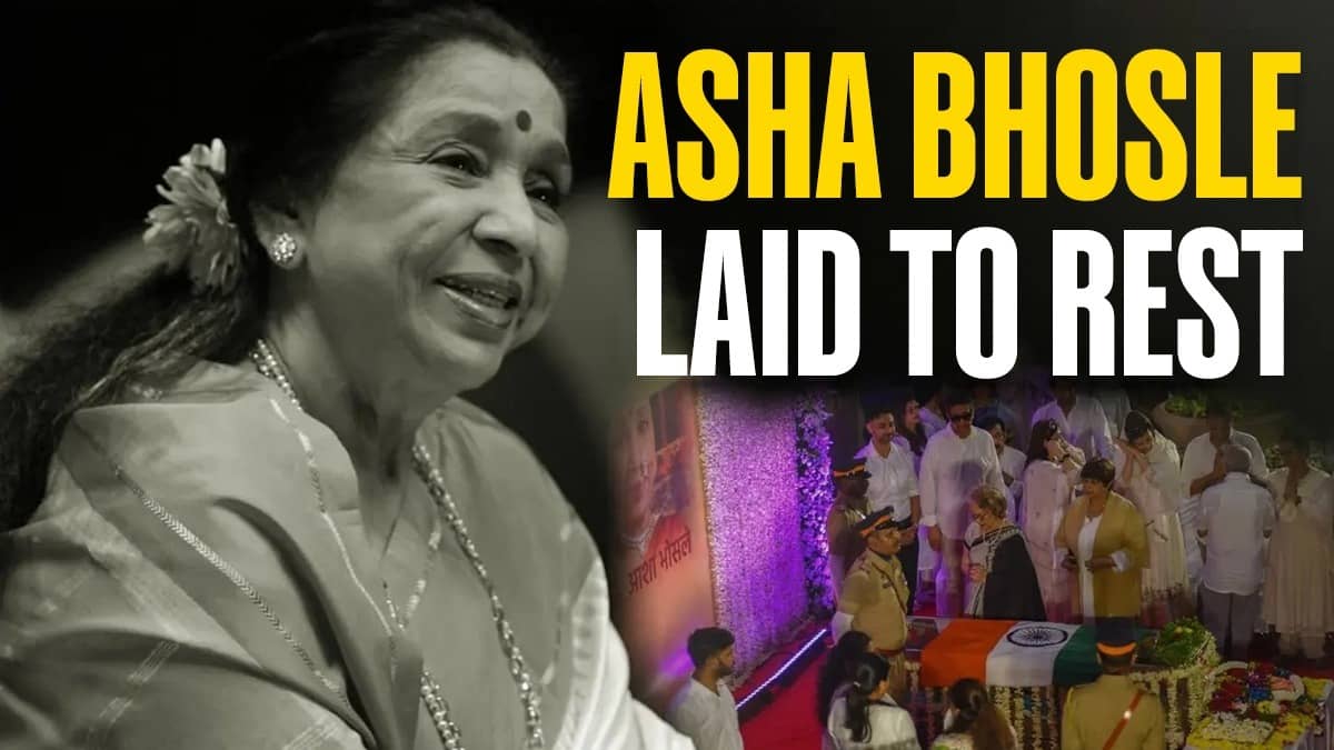 Bollywood's legendary playback singer Asha Bhosle was laid to rest at Mumbai's Shivaji Park