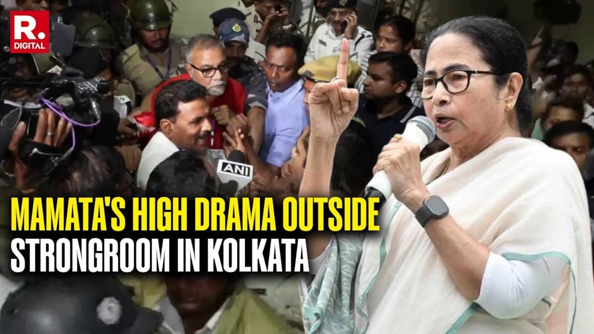 TMC’s Shashi Panja, Kunal Ghosh Stage High-Voltage Overnight Dharna At Netaji Indoor Stadium In Kolkata, Questions Strong Room Transparency