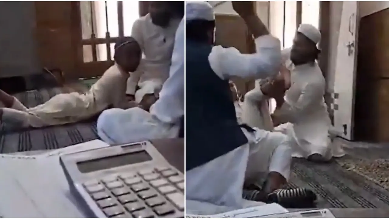 Brutal: 10-Year-Old Boy Screams In Pain As Maulana Rains Lashes On Him With Stick At Saharahpur Madrasa | VIDEO Brutal: 10-Year-Old Boy Screams In Pain As Maulana Rains Lashes On Him With Sticks At Saharahpur Madrasa | WATCH